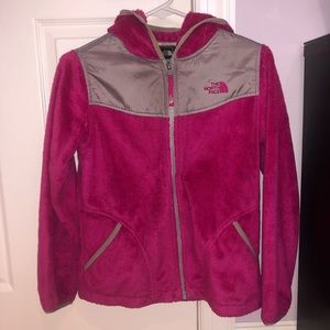 Pink North Face Zip Up